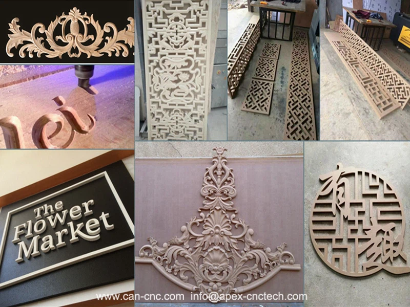 4x8 cnc router with tool changer application samples